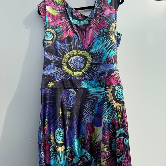 Ali Ro Multicolor Floral Dress - Size US 12 / FR 44 / IT 46 - Picture 3 of 3